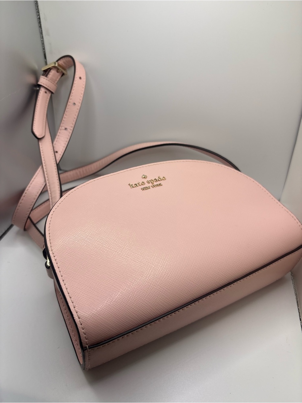 kate spade Blush Pink Leather Dome Crossbody - Picture 3 of 6